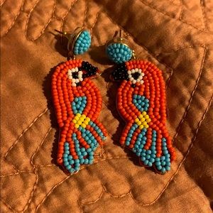 J. Crew Factory Parrot Statement Earrings!